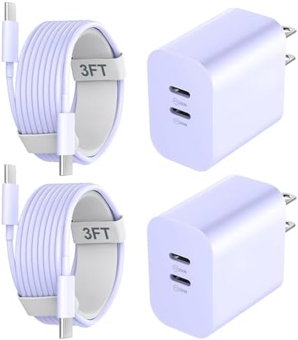 20 W Dual-Port USB-C Fast Charger with 6.6 FT Cable – Ultimate Power Solution for i Phone 15/16 Pro Max & Android Devices – Efficient Travel Companion Designed for rapid charging, this 20 W Dual-Port USB-C Charger ensures your i Phone 15/16 Pro Max and Android devices stay powered up with maximum efficiency. Featuring a generous 6.6 FT USB-C to C cable, this charger eliminates the inconvenience of short cords while allowing you to multitask with ease. Its dual-port design offers the ability to charge two devices simultaneously, making it ideal for busy professionals and frequent travelers. Enjoy broad compatibility across multiple Apple and Android devices, ensuring versatility for all your charging needs. The compact and lightweight structure of this charger enhances portability, making it an essential accessory for your on-the-go lifestyle. Built with high-quality materials, this charger prioritizes durability and safety, giving you peace of mind while delivering fast charging performance. Elevate your charging routine and stay connected wherever life takes you with this indispensable charging solution.