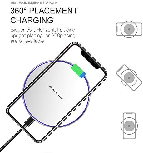 30 W Ultra-Fast Wireless Charging Pad – Versatile Compatibility for i Phone 14/13/12/11 Series and Samsung Galaxy S23/S22/S21 – Sleek, Portable Design with Advanced Safety Features – Experience Rapid, Tangle-Free Power Anywhere