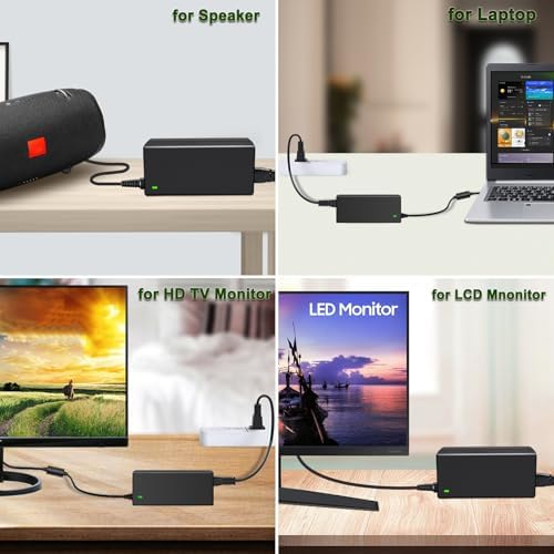 Power Up Your Devices with the TKDY 19 V 3.42 A Universal Power Supply Adapter – Versatile AC to DC Charger for Laptops, Monitors, and Speakers – 100-240 V Input, Safe & Reliable with Multiple Connectors – Ideal for Acer, Toshiba, LG, Samsung, and JBL Electronics – 65 W Maximum Output, Short Circuit & Overload Protection Included