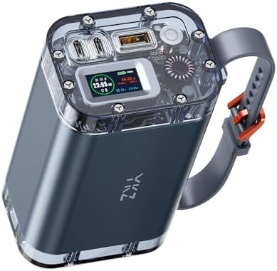 Ultimate 30000 m Ah Portable Power Bank – 65 W USB-C PD Fast Charger with Smart Digital Display for Laptops, Tablets, and Smartphones – Universal Multi-Device Compatibility for Mac Book, Dell XPS, i Pad, Steam Deck, i Phone, and Samsung – Essential Travel Power Solution