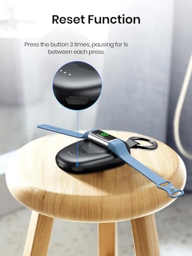 Maximize Your Fitness Journey with the LVFAN Fast Charge Dock for Fitbit Charge 6, 5 & Luxe – 1400 m Ah Portable Power Bank with Reset Function for Ultimate On-the-Go Charging, Perfect for Active Travelers Seeking Reliable Compatibility and Performance Boost