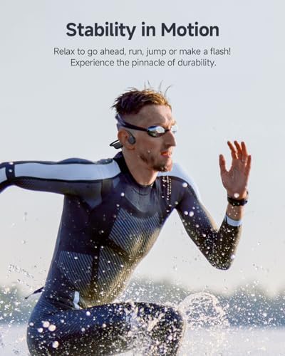 Experience Unmatched Freedom with PSIER Waterproof Bone Conduction Headphones – Bluetooth 5.4 Open Ear Design Perfect for Swimming, Running, and Fitness – 32 GB MP3 Storage, 8-Hour Playtime, and Secure Comfort Fit for Active Lifestyles