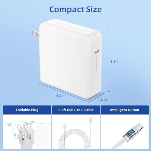 Power Up Your Devices with the 140 W USB-C Fast Charger for Mac Book Pro & More – High-Efficiency Adapter with 6.6 ft Cable, Exceptional Speed & Universal Compatibility for All USB-C Gadgets – Safe, Reliable, and Smart Charging Solution – Fully Charges Mac Book Pro 16″ in Just 1 Hour 20 Minutes, Ideal for i Pad Pro, Samsung Galaxy & Laptops – Built-In Safety Features for Overload, Short Circuit, and Overheating Protection – Experience Premium Performance and Quality with Our One-Year Guarantee and Dedicated Customer Support
