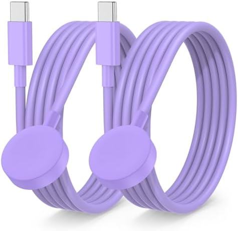 USB-C Magnetic Charger for Apple Watch – Fast Charging Cable Compatible with Ultra, Series 9-1 – 3.3 FT (1.1 M) Black – Enhanced Power Delivery & Secure Connection for All Models