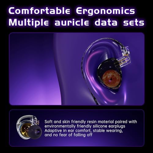 Unleash Superior Sound with ND Planet IEM Earphones – High-Fidelity Gaming and Music Earbuds Featuring 12 mm Dual Magnetic Drivers, Customizable Detachable 2-Pin Cable, and Advanced Noise Isolation for Audiophiles, DJs, and Musicians – Ultimate Comfort and Cross-Device Compatibility for Immersive Listening Experiences