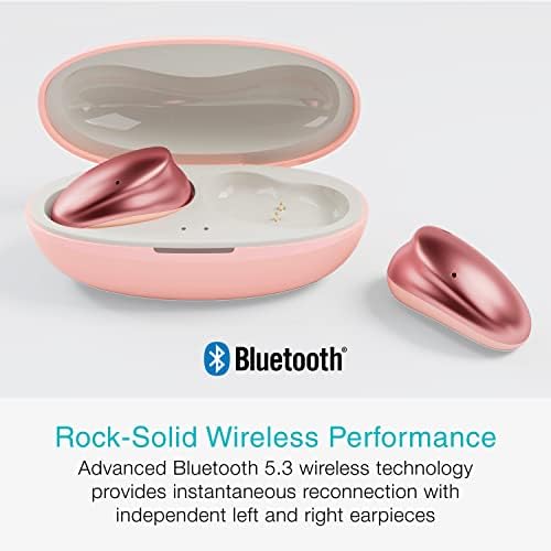 MEE audio Pebbles True Wireless Earbuds – Ultra-Light Bluetooth 5.3 Headphones with Noise-Cancelling Microphone for Sports, Gaming, and Workouts – Sleek Sapphire Design for Unmatched Comfort and Connectivity