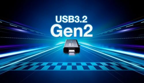 ADATA Elite UE800 512 GB USB-C Flash Drive – Blazing Fast 1000 MB/s Read/Write Speeds for Seamless Data Transfer and Enhanced Compatibility with PCs & PS5 – Perfect Portable Storage Solution for Professionals and Tech Enthusiasts