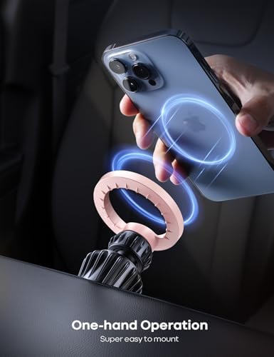 Lamicall Mag Safe Car Phone Mount – Ultra-Stable Magnetic Air Vent Holder with 20 Super Magnets for i Phone 16, 15, 14, 13 Pro Plus Max – Secure Hands-Free Navigation & Optimal Viewing Angles – Effortless Installation for Safe Driving