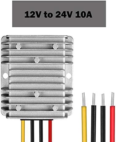 240 W Waterproof Step-Up Voltage Regulator Module – 12 V to 24 V Boost Converter for Automotive Power Supply Efficiency, Ideal for GPS, LED, and Audio Systems