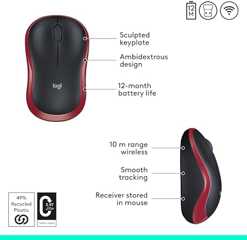 Logitech M240 Silent Bluetooth Mouse – Wireless & Compact Design for Effortless Navigation, 18-Month Battery Life, and Smooth Tracking on All Surfaces – Ideal for Windows, mac OS, Chrome OS – Portable Off White Solution for Professionals on the Go