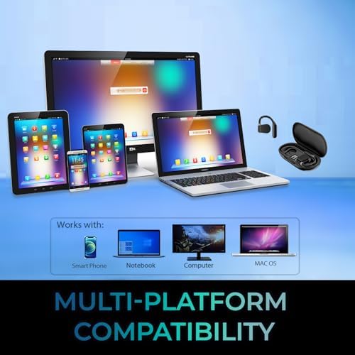 Xtream T4 Open-Ear Bluetooth Earbuds – Experience Unmatched Comfort and Superior Sound with Portable Charging Case for an Active Lifestyle and Enhanced Awareness