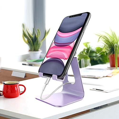CreaDream Adjustable Cell Phone Stand, Phone Stand, Cradle, Dock, Holder, Aluminum Desktop Stand Compatible with Phone 13 12 Pro Max Charging, Accessories Desk, All Mobile Phones, Sierra Blue – Enhanced Compatibility and Speed