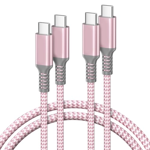 Basesailor 10 ft USB C to USB C Power Delivery Charging Cable – 100 W Fast Charger for i Phone 16/15 Pro Max, Mac Book, i Pad Air 4/5, Mini 6, and Samsung Galaxy S22/S23/S24/S25 – Durable 2 Pack for Enhanced Speed and Efficiency
