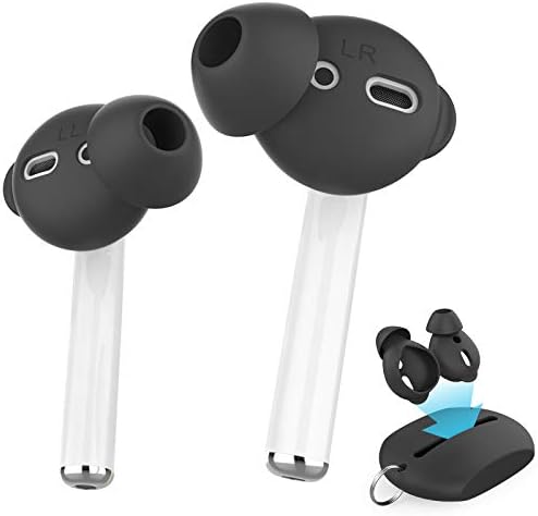 Upgrade Your Listening Game with Aha Style Silicone Ear Tips for Apple Air Pods – 4 Pairs (2 Large & 2 Small) – Exceptional Comfort, Noise Isolation & Customizable Fit for Enhanced Audio Experience