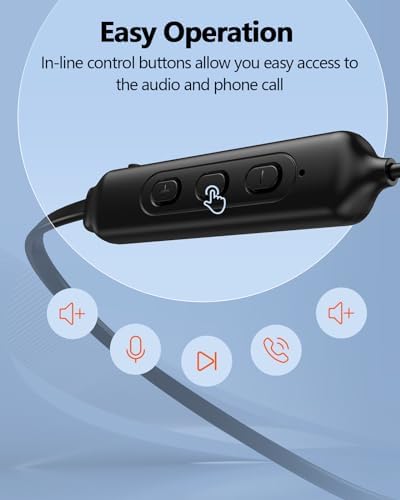NANAMI Bluetooth Wireless Earbuds – IPX7 Waterproof In-Ear Headphones with Hi-Fi Stereo Sound, Magnetic Neckband & 18 Hours Playtime for Sports and Workouts – Enhanced Comfort & Noise Cancellation for Active Lifestyles