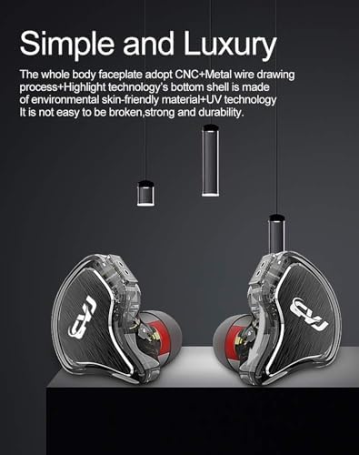 FEDAI CVJ CS8 Audiophile In-Ear Monitors – Hybrid Drivers with 3 BA & 1 Beryllium Dynamic Driver for Superior Sound Clarity – Detachable 2-Pin Cable IEMs in Elegant Blue (No Mic) – Ideal for Professionals and Music Lovers Seeking Unmatched Audio Experience