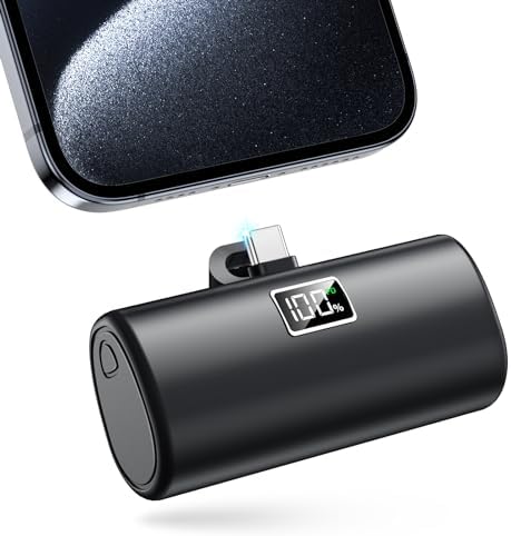 Ultra-Compact 6000 m Ah Power Bank for i Phone 15 Series & Android Devices – Fast 20 W USB-C Portable Charger for On-the-Go Power Solutions – Sleek Mini Battery Pack for i Phone 15 Pro/15 Plus/15 Pro Max/Samsung/Huawei – Reliable Charging Anytime, Anywhere