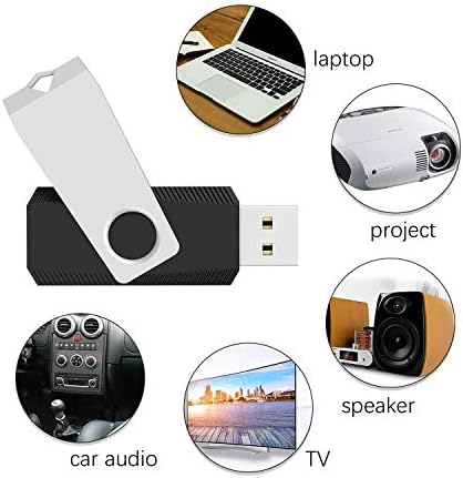 TOPESEL 10 Pack 16 GB USB 2.0 Flash Drives – Sleek Swivel Design for Effortless Data Transfer and Enhanced Compatibility – Ideal for Personal and Professional Use – Reliable Portable Memory Sticks in Classic Black – Perfect for Backups, File Sharing, and On-the-Go Storage
