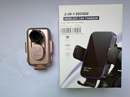 High-Speed Wireless Car Charger with Auto-Clamping Phone Mount and RGB Backlight – 15 W Qi-Compatible Charging for i Phone 15, 14, 13, 12 Mini, Pro Max, 11, XR, X, Samsung Galaxy S23 Ultra, S22, S21+ – Sleek Silver Design for Enhanced Aesthetics and Safety on the Road