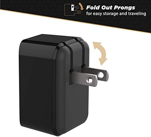 Scosche HPDC20-SP 20 W USB-C Fast Charger Mini Cube Wall Adapter – Ultra-Portable Power Delivery 3.0 for Swift Device Charging, 4 X Faster Charge Speed, Sleek Black Design for Enhanced Compatibility and Efficiency
