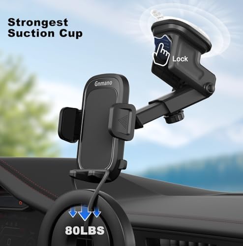 Ultimate 3-in-1 Car Phone Holder with Powerful Suction Cup – Versatile Dashboard, Windshield, and Air Vent Mount for i Phone and Android Smartphones – Hands-Free Driving Accessory with 360-Degree Rotation and Quick-Release Feature for Safe Navigation