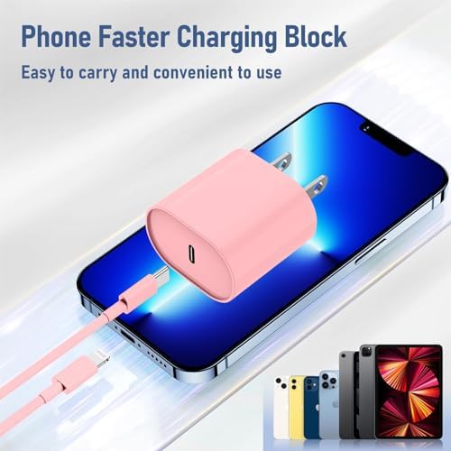 Ultra-Fast Charging Kit for i Phone 14/13/12 – 20 W USB-C Power Block & Dual 6 FT Lightning Cables in Vibrant Green – Superior Compatibility for Pro/Plus Models – Recharge Up to 50% in Just 30 Minutes – Stylish, Durable Design for Daily Use – Maximum Efficiency Meets Trendy Aesthetics