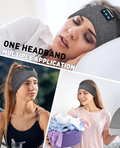 Revolutionary Bluetooth Sleep Headphones & Mask for Side Sleepers – Premium Adjustable Noise-Canceling Headband for Ultimate Comfort and Restful Nights