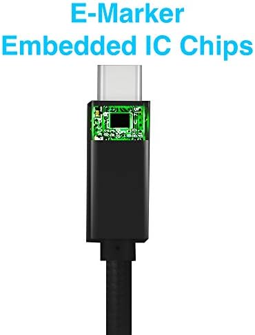 CBUS 5 A 100 W USB-C Cable – 6.6 ft High-Speed USB 3.2 Gen 2 for Rapid 10 Gbps Data Transfer and Power Delivery – Optimal Compatibility with Mac Book Pro, i Pad Pro, Docking Stations & External Hard Drives – Durable Design for Enhanced Performance and Flexibility