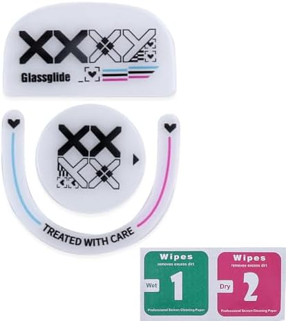 Transform Your Gaming with HUYUN Ultra Strong Glass Mouse Feet Skates for Logi G502 – Precision, Speed, and Effortless Gliding for Unmatched Performance! Enhance Your G502 Experience with Durable, Curved Edge Design for Reduced Friction and Superior Tracking in Competitive Play!