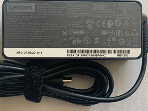 Premium 65 W USB-C Laptop Charger for Lenovo Think Pad Yoga & Miix Series – Fast Charging Power Adapter with Enhanced Compatibility & Durability