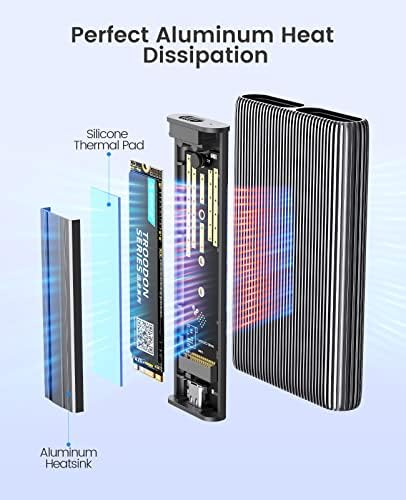 ORICO Dual M.2 NVMe SSD Docking Station – High-Speed USB 3.2 Gen2 Aluminum Adapter for PCIe M-Key & B&M Key SSDs (2230/2242/2260/2280), Tool-Free Design, Up to 4 TB Storage Capacity – Ultimate Performance & Versatility for Tech Enthusiasts