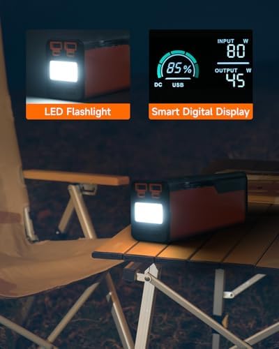 Ultra-Fast Portable Laptop Charger with AC Power Outlet – 27000 m Ah High-Capacity Battery Pack for Rapid Charging (140 W USB-C, 100 W AC) – Compact Emergency Power Bank for Camping, Home, and Outdoor Use – Multi-Functional USB Ports with Long-Lasting Lithium Battery – Integrated LED Flashlight & LCD Display for Enhanced User Experience