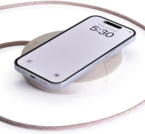 Elevate Your Charging Experience with the Einova Dual Classic Stone – Luxurious Wireless Charging Pad in Genuine Black Marquina Marble, Handcrafted in Italy, Featuring a 6 ft Integrated USB-C Cable for Fast Charging of Smartphones, Wireless Earbuds, and Smartwatches – Unmatched Aesthetics and Broad Compatibility for Qi-Enabled Devices