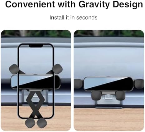 Revolutionary Tesla Phone Mount for Model 3 & Model Y – Automatic Gravity Grip Holder with Foldable Design for Ultimate Convenience – 2024 Tesla Accessory for Seamless Smartphone Integration and Enhanced Driving Safety