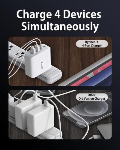 Ultimate 100 W Ga N USB-C Charger with 4 Ports – Fast Charging Block for Mac Book Pro/Air, i Phone 15/14/13/Pro Max, Samsung Galaxy – Compact & Foldable Design for On-the-Go Power Solutions