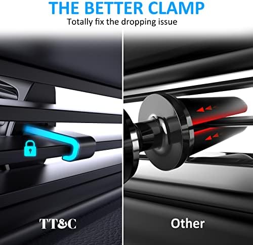 TT&C 2-Pack Ultra-Strong Magnetic Phone Mount for Car – Advanced N52 Magnet Technology, 8 Magnets & 4 Metal Plates Included, Universal Compatibility for Samsung Galaxy S24/S23/S22/S21 & All Smartphones/Tablets, 360° Rotation for Hands-Free Convenience and Secure Stability