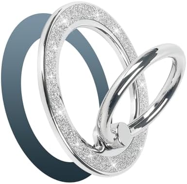 Glamorous Guppy Magnetic Phone Ring Holder – 360° Rotating Glitter Grip for i Phone 12-16 Pro Max – Stylish Mag Safe-Compatible Accessory for Enhanced One-Handed Control – Elevate Your Mobile Experience with Secure Stability and Chic Design