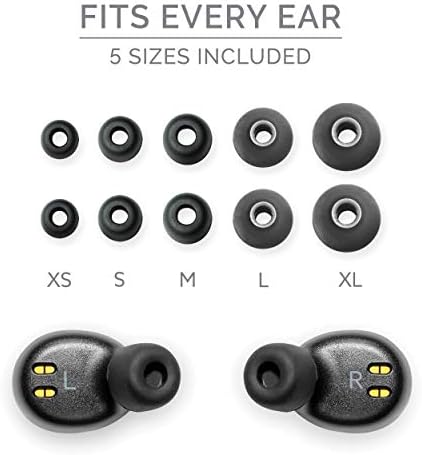 Back Bay Audio Duet 50 Pro Wireless Bluetooth Earbuds – Ultimate Sweatproof TWS Headphones with 130-Hour Battery Life for Runners and Fitness Enthusiasts, Compact Charging Case, Built-in Microphone for Seamless Calls, Compatible with i Phone & Android Devices