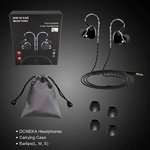 Professional-Grade Wired Earbuds for Musicians – Noise Isolating IEM Headphones with Bass-Driven Audio, MMCX Connector for Enhanced Compatibility, Includes Durable Carry Case & Customizable Ear Tips for Optimal Fit – Perfect for Singers, Drummers, and Live Performances