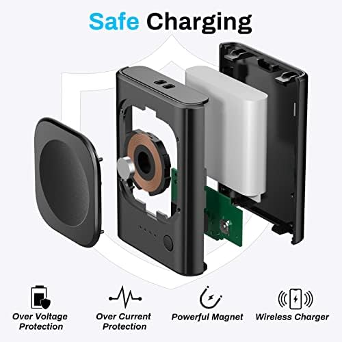 Portable 1800 m Ah Galaxy Watch Charger with Keychain – Fast Charging Solution for Galaxy Watch 7 Ultra, 6, 5 Pro, FE, and More – Compact and Durable Smartwatch Charging Accessory for On-the-Go Power