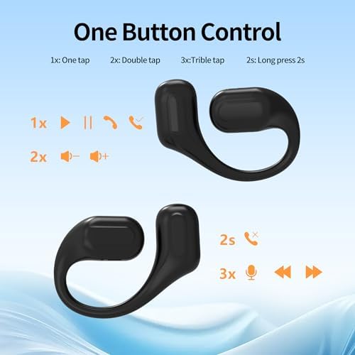 Elevate Your Audio Experience: Premium Bluetooth 5.3 Sport Earbuds with IP7 Waterproof Protection, 24-Hour Playback, Noise-Canceling Technology, and Secure Over-Ear Hooks for Unmatched Performance in Any Environment