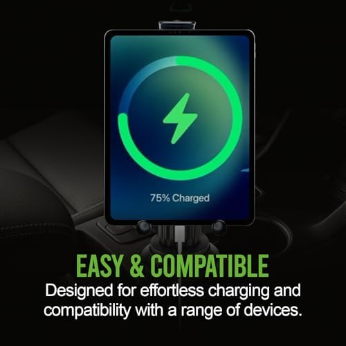 Revolutionary Car Cup Holder Phone Mount with Integrated Snack Tray – Ultimate Compatibility for i Phone, Samsung Galaxy, LG, Moto & Google Pixel – Hands-Free Convenience & 360-Degree Rotation for Safe Driving Enjoyment