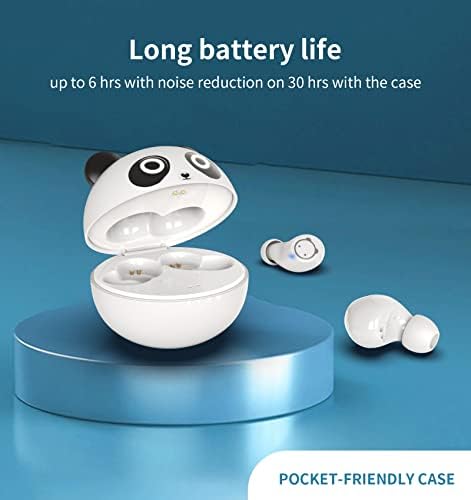 Kids’ Bluetooth 5.1 Wireless Earbuds – Adorable Waterproof Earphones with Dual Mics, 36-Hour Playtime, Hi-Fi Stereo Sound, and Gaming Mode – Perfect for Active Young Listeners and Learning on the Go