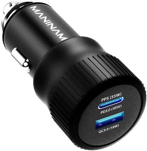 Rapid Charge USB C Car Charger – 73 W Turbo PPS Adapter for Samsung Galaxy S22/S21/S20 Ultra & i Phone 14/13/12/11 – Universal Compatibility for Seamless Power on the Go with Superior Durability & Performance