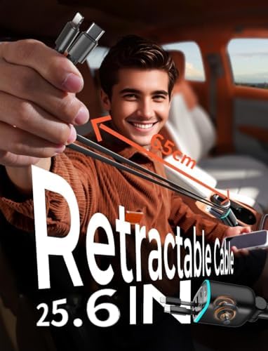 90 W Retractable USB-C Car Charger Adapter – Fast Charging, Universal Compatibility & Clutter-Free Design for Effortless Travel – Ideal Gift for Tech Enthusiasts and Daily Commuters