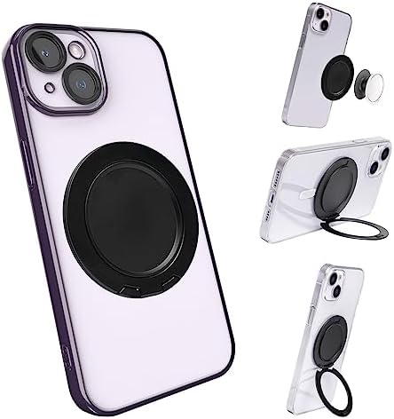 Revolutionary Magnetic Ring Holder & Kickstand for i Phone 12, 13, 14, & 15 – Mag Safe-Compatible Removable Grip for Ultimate Versatility and Secure Viewing Experience