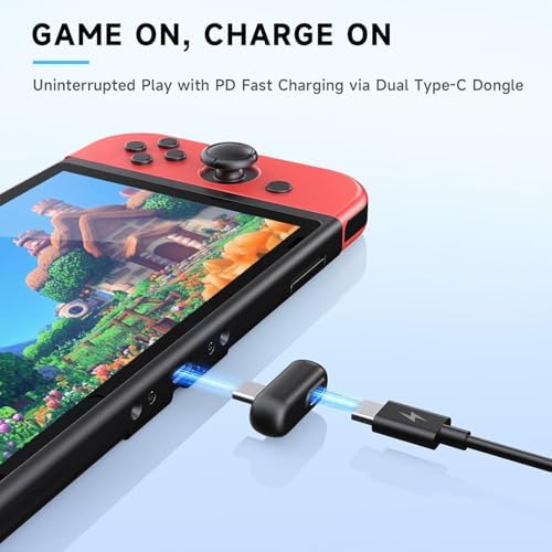 High-Performance Wireless Gaming Earbuds with Ultra-Low Latency & Advanced Noise Cancellation – 36-Hour Battery Life, Dual 2.4 GHz & Bluetooth Connectivity, LED Battery Indicator – Multi-Platform Support for PS5, Meta Quest, PC & More for Ultimate Gaming Experience