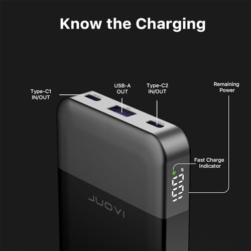 Compact 10000 m Ah Fast Charging Power Bank – 35 W Portable Charger with PD 3.0 & QC 4.0 – Lightweight Type-C & USB-A Compatible Battery Pack for i Phone, Samsung, i Pad – Ultimate Solution for On-the-Go Charging Efficiency