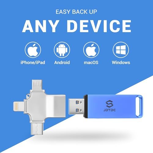 Ultimate 512 GB Photo Storage Stick – Effortless Auto Backup Flash Drive for i Phone & i Pad – High-Speed External Storage Solution for All Devices – Safeguard Your Memories with Compact Design and Enhanced Compatibility