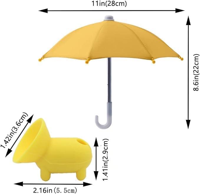 Ultimate Phone Umbrella Suction Cup Stand – Anti-Glare Sunshade Holder for Outdoor Navigation, Stylish Shield for Smartphones (Set of 3) – Enhance Visibility and Protect Your Device from Sunlight